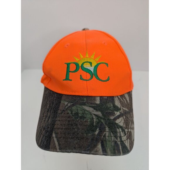 PSC 2015 Quail Hunt Dennis Lake Wing Club Men Orange Adj Strap Back Cap Hat - Picture 1 of 8